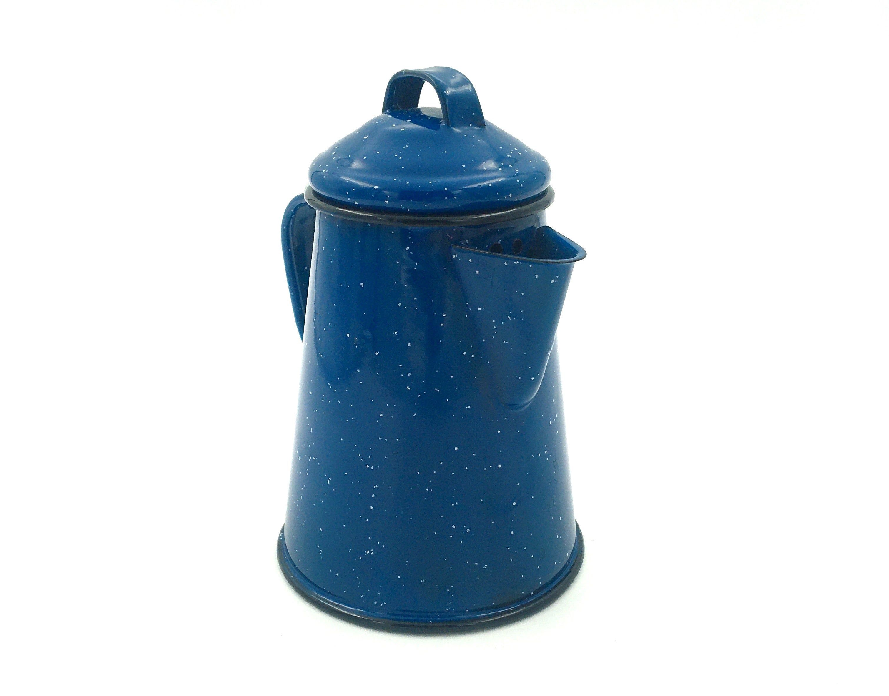 Blue enamel outlet coffee pot